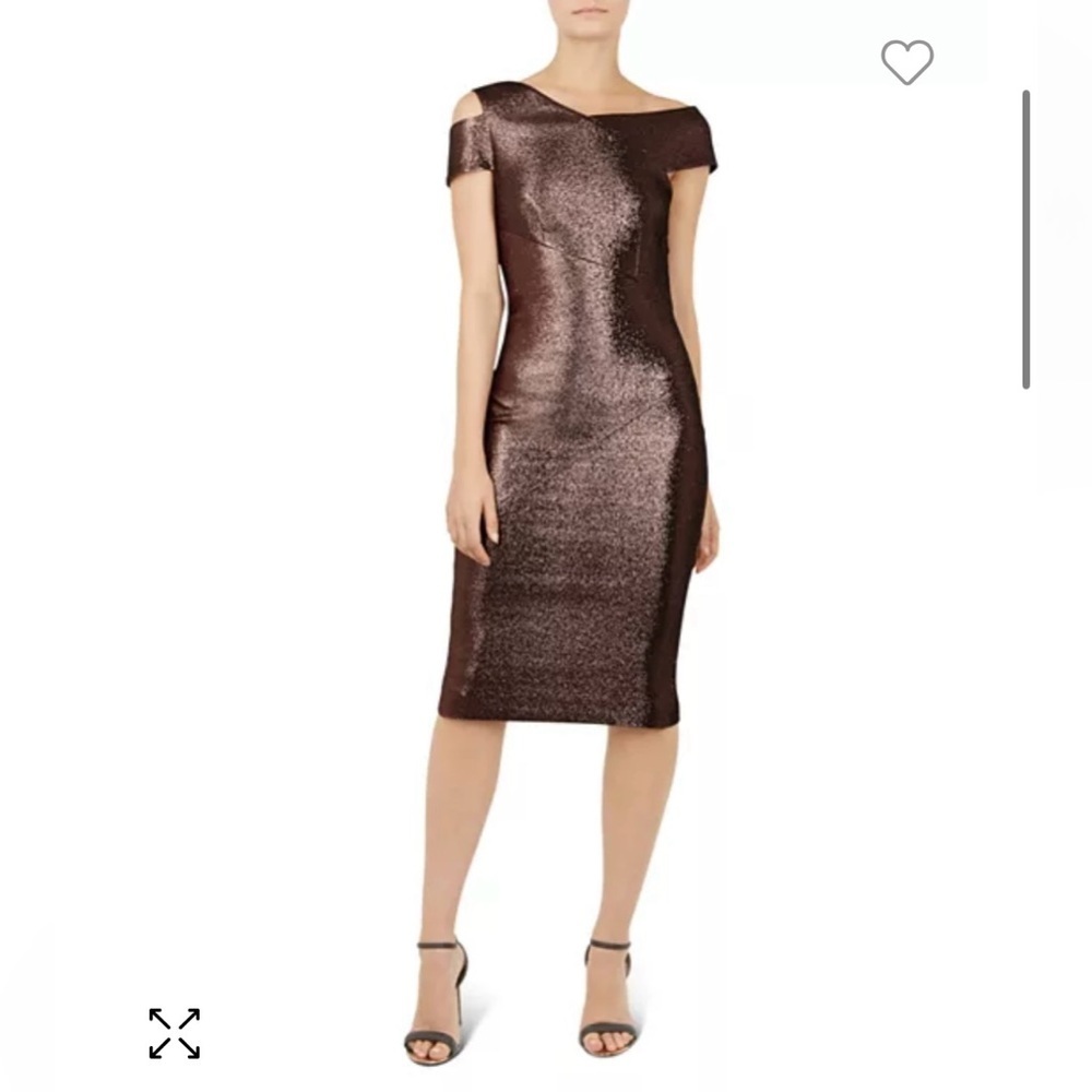 Ted Baker Maggz Metallic Body-Con Dress